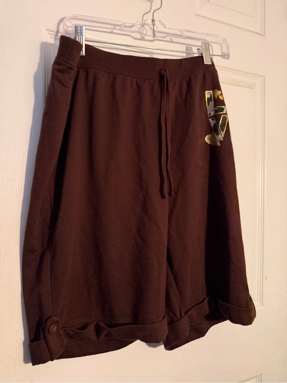 Lane Bryant Women's Casual Drawstring Shorts in Dark Brown